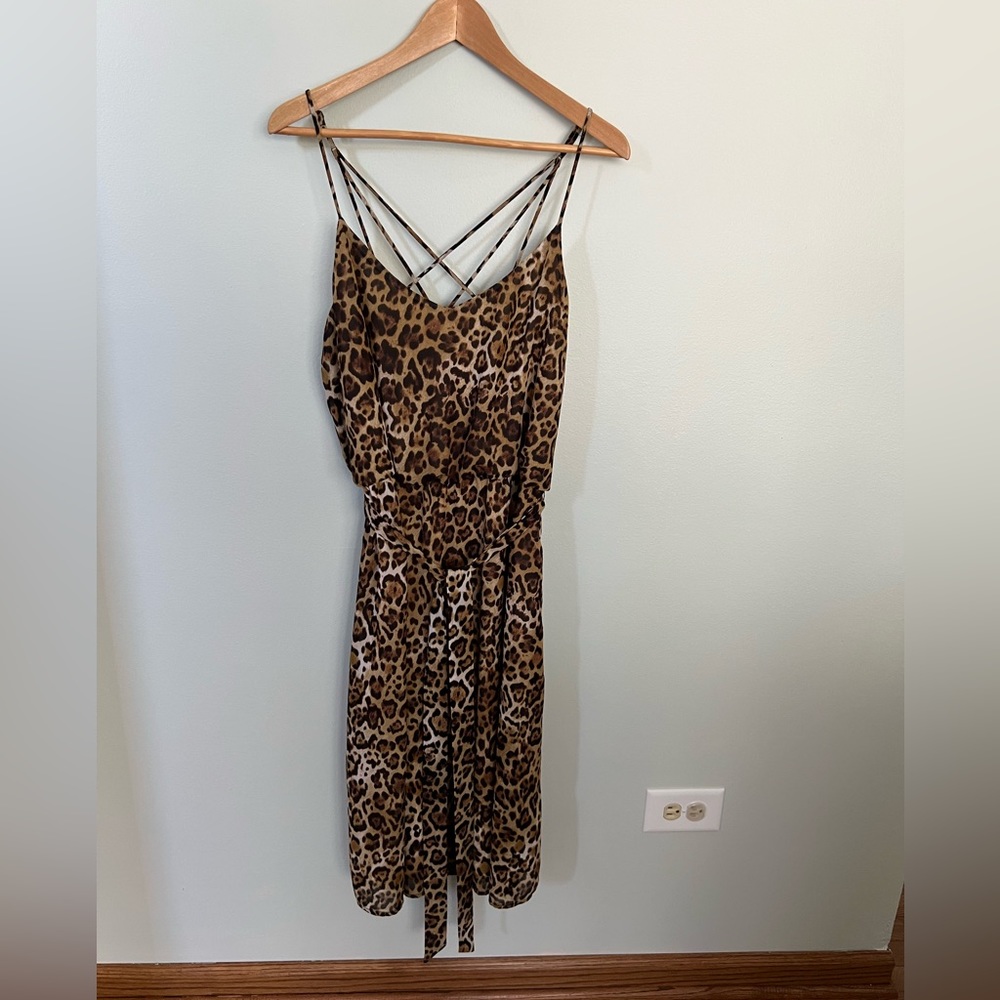 Cheetah Print Cocktail Dress